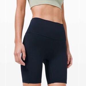 Lululemon Align High Rise Bike Short with pockets size 10